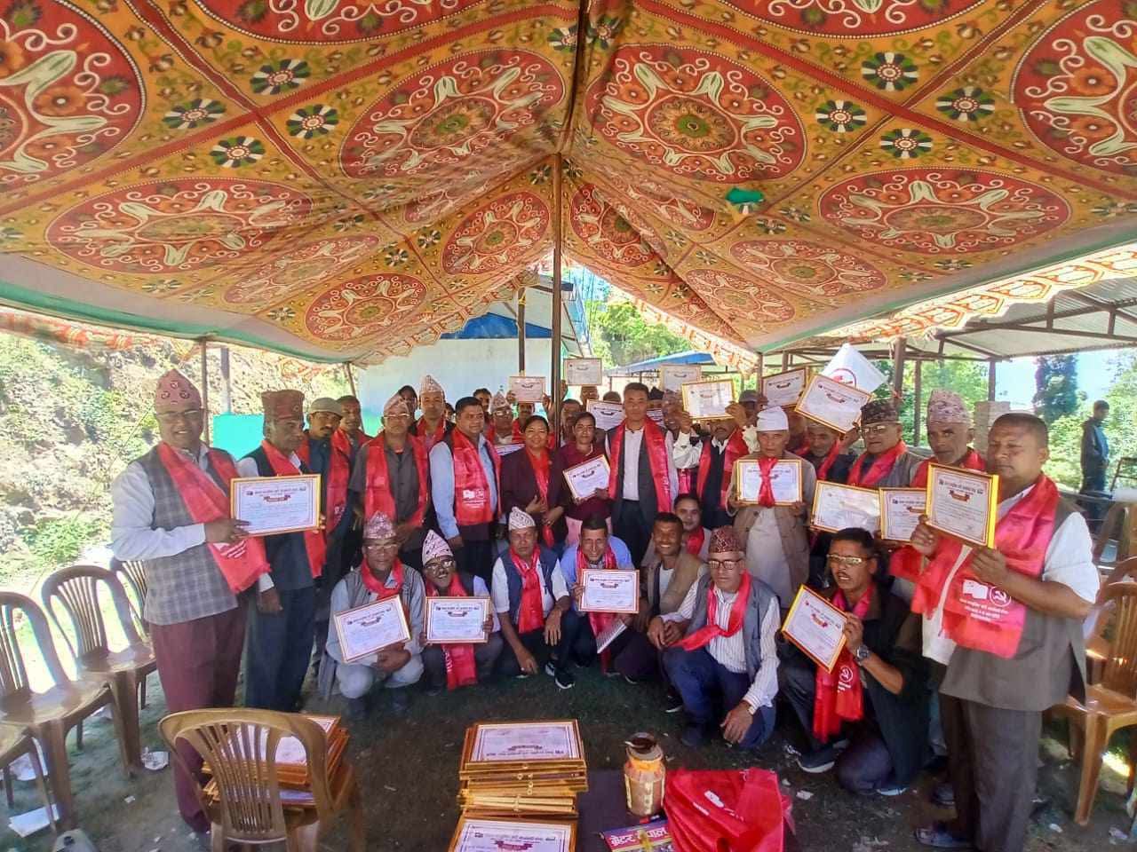 काभ्रेले गर्यो गणतन्त्र दिवसमा गणतान्त्रिक योद्धाहरुलाइ सम्मान