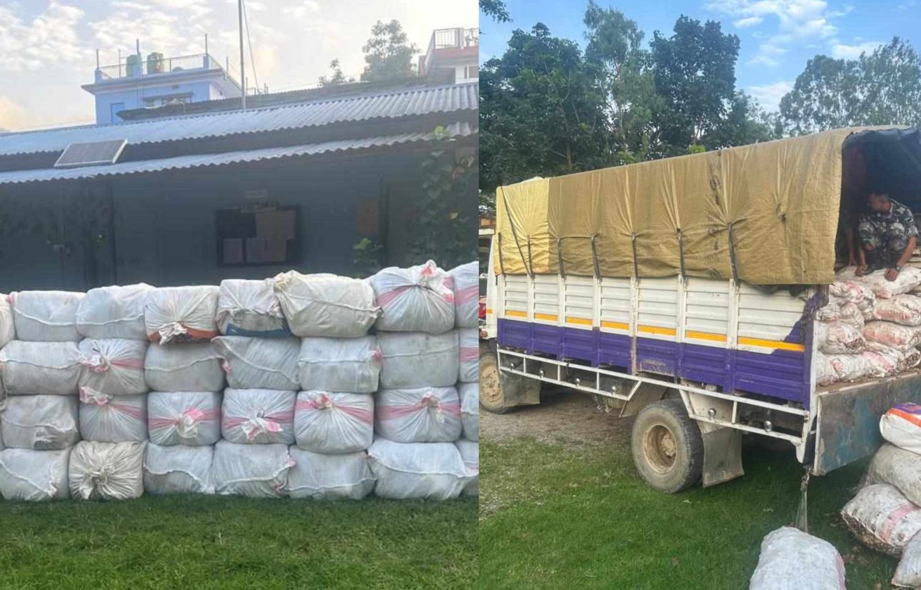 २१ सय किलो गाँजासहित सुनसरीको शिवधाराबाट ट्रक नियन्त्रणमा