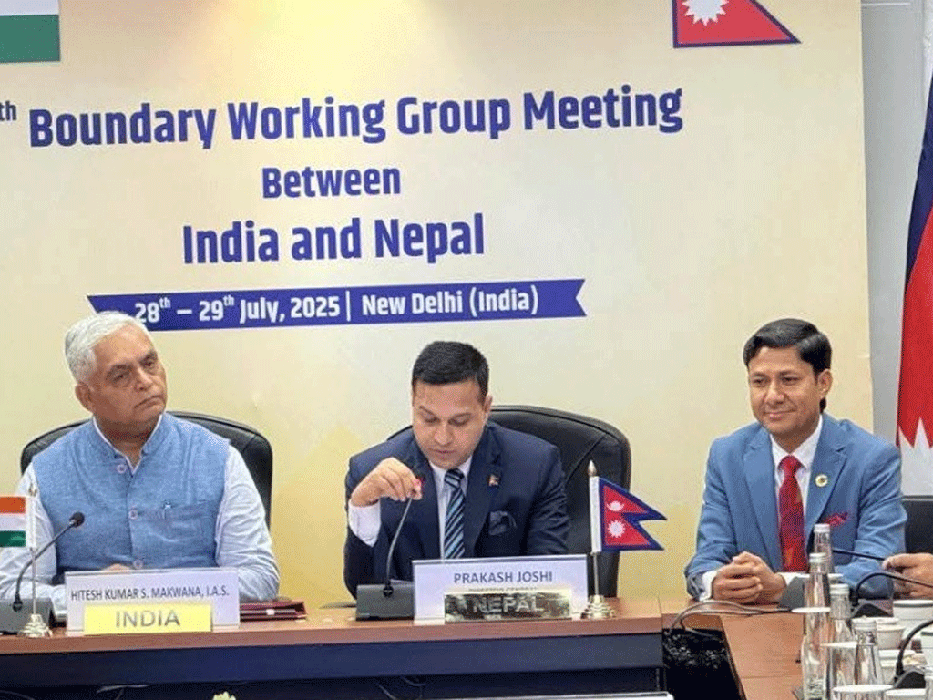 दिल्लीमा नेपाल–भारत सीमा कार्यदलको सातौँ बैठक सम्पन्न