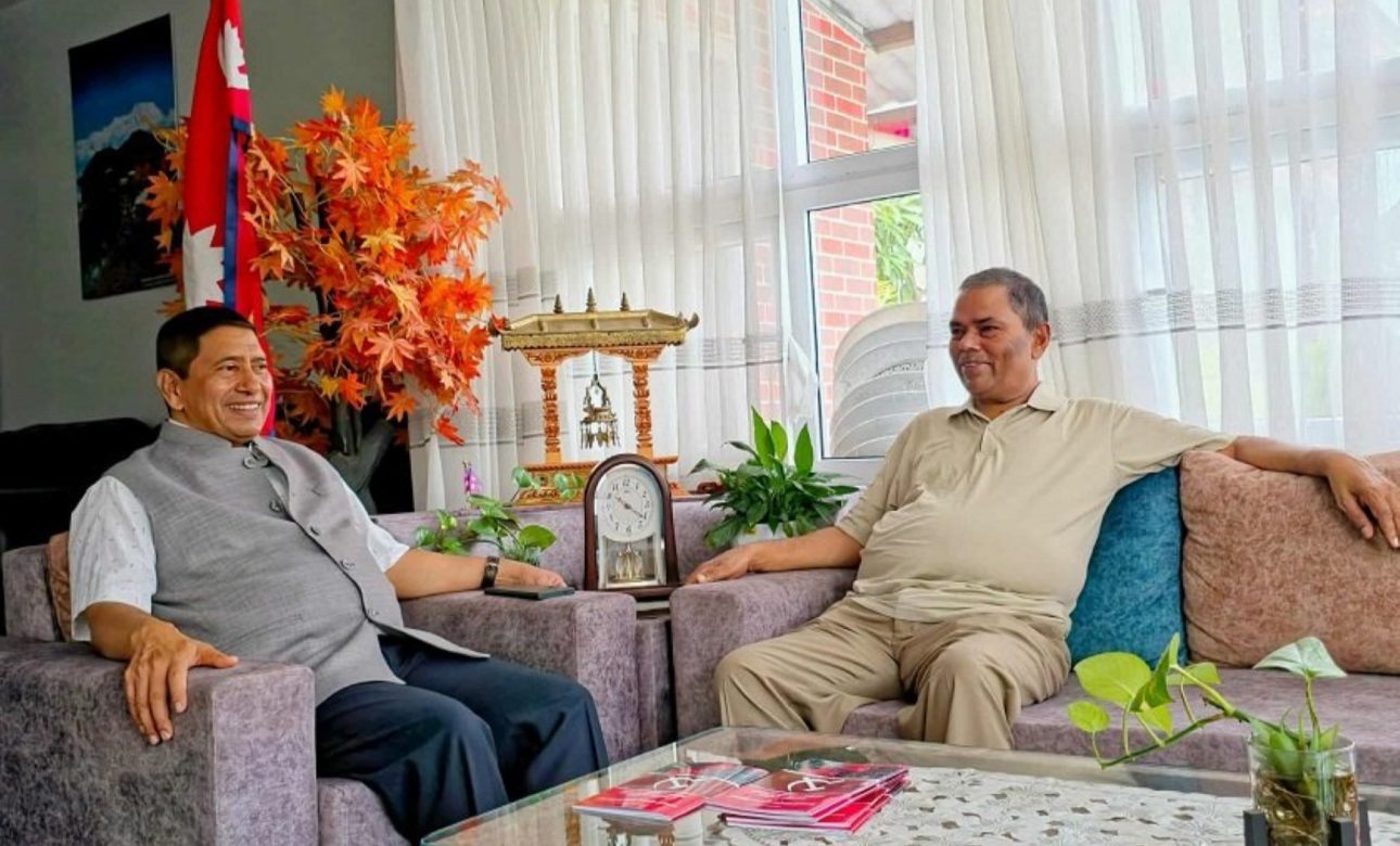 नारायणकाजी श्रेष्ठ र उपेन्द्र यादवबीच भेटवार्ता