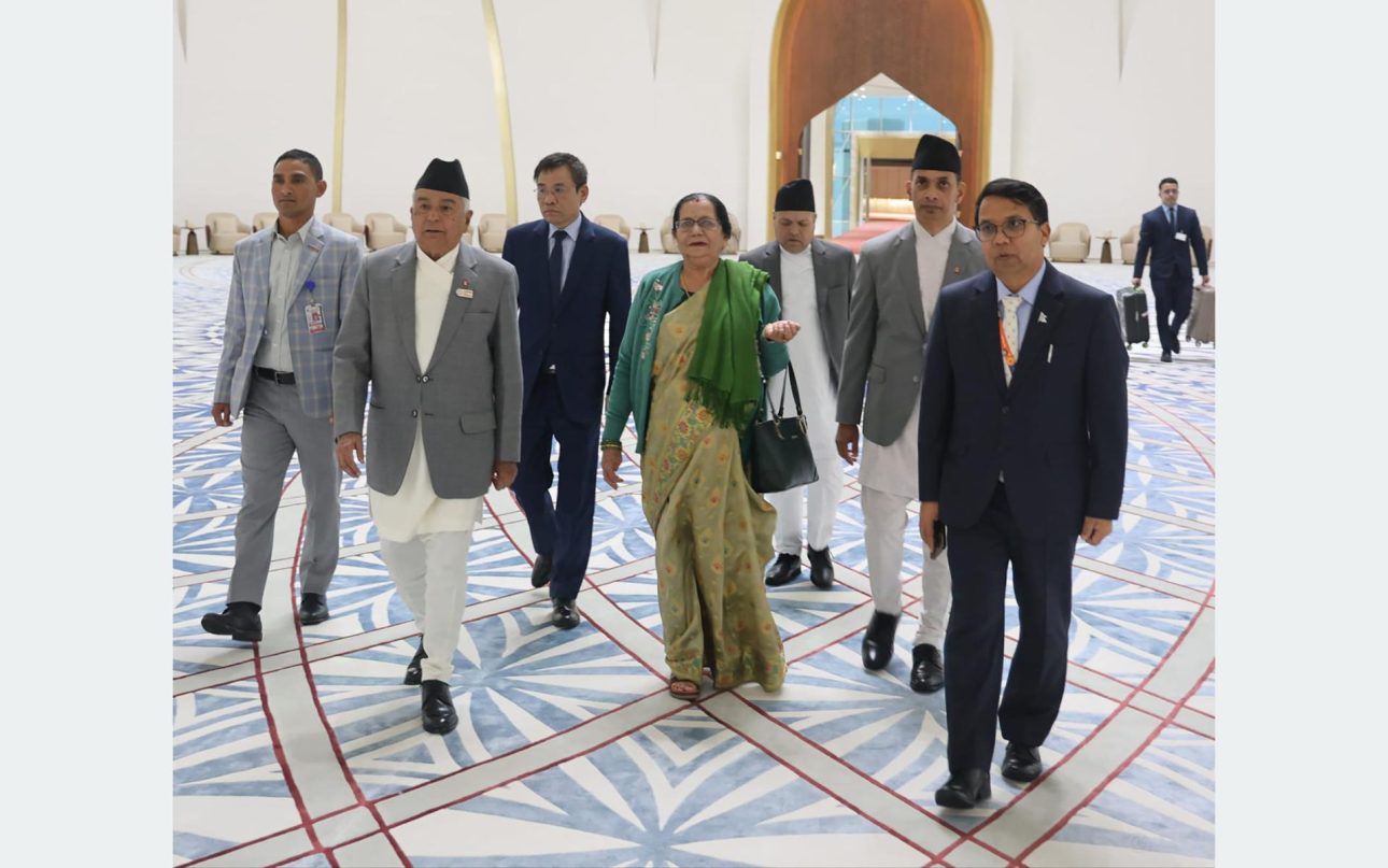 राष्ट्रपति रामचन्द्र पौडेल  भ्रमणका लागि दोहा प्रस्थान