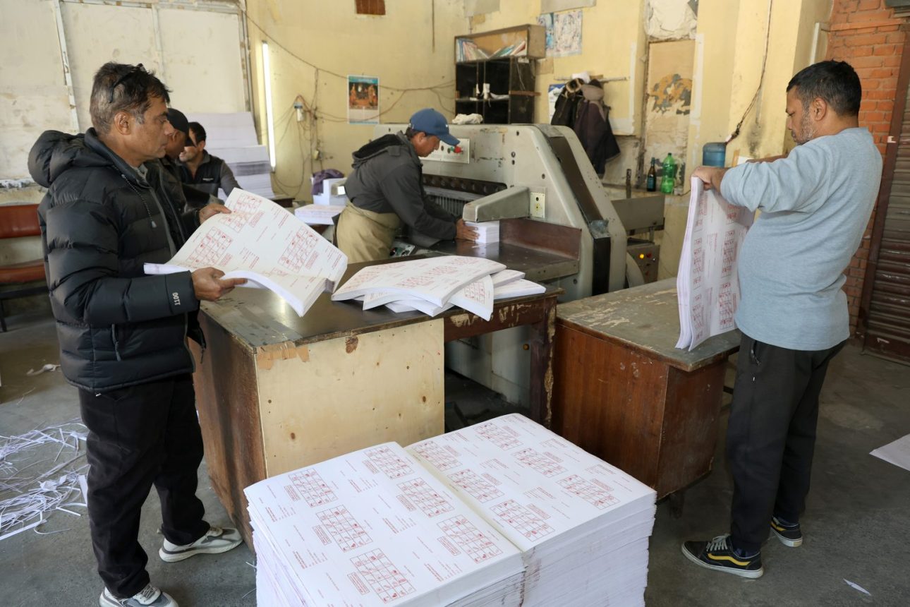 प्रतिनिधिसभा निर्वाचनका मतपत्र छपाइ ४० दिनमै सकियो