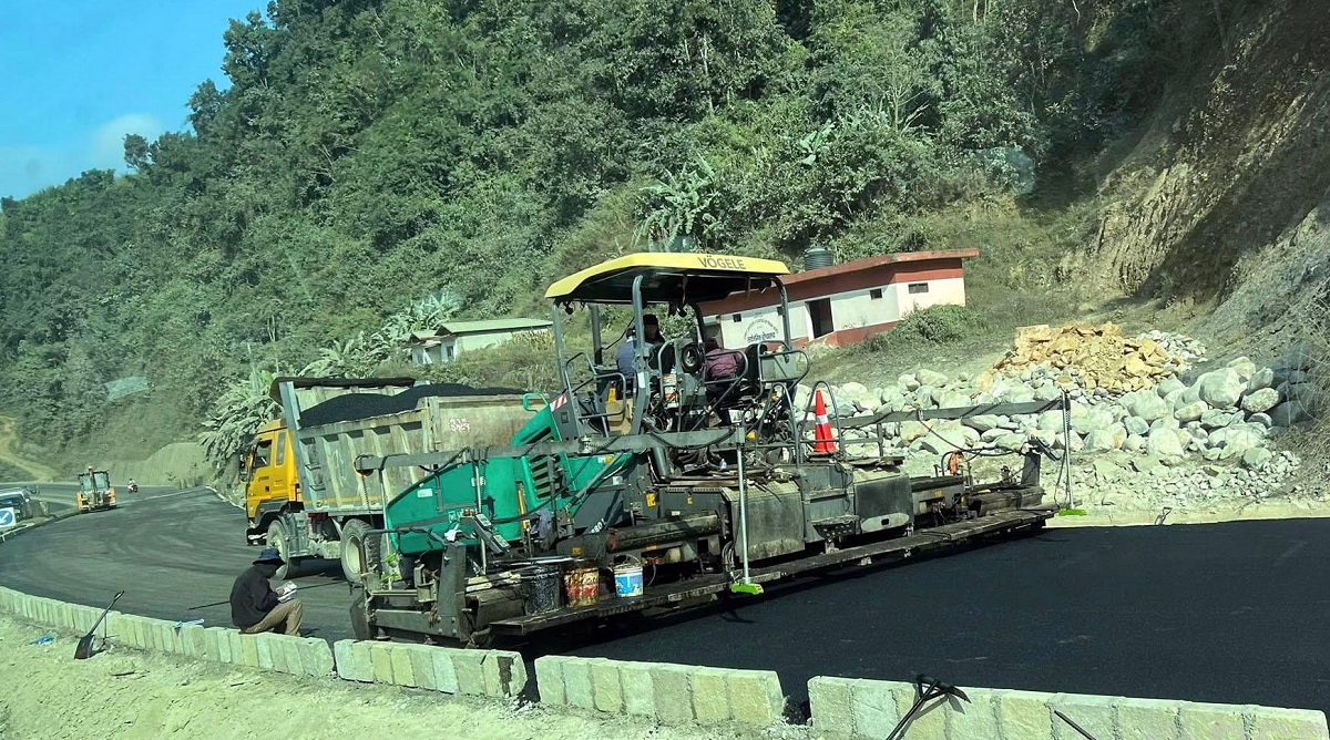 नागढुङ्गा–मुग्लिन सडक आयोजनाको तेस्रो चरणमा ४० प्रतिशत प्रगति
