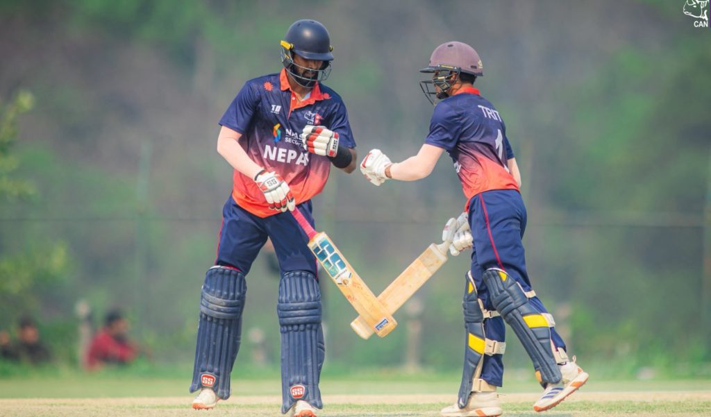 ओमानसँगको पहिलो अभ्यास खेलमा नेपाल ‘ए’ ७० रनले पराजित