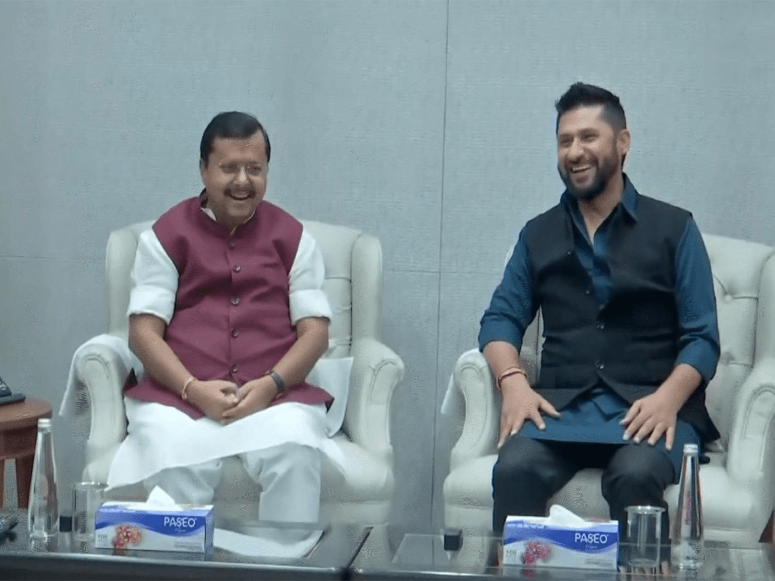 सभापति लामिछाने र भाजपाका राष्ट्रिय अध्यक्ष नवीनबीच भेटवार्ता