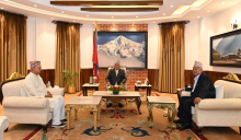 तराई–मधेशको अवस्थाबारे राष्ट्रपति पौडेलको पूर्वराष्ट्रपति यादव र पूर्वउपराष्ट्रपति झासँग छलफल