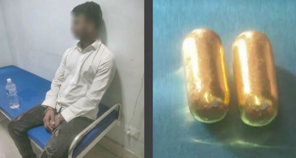 पेटभित्र लुकाएर ल्याएको १५० ग्राम सुनजस्तो धातुसहित बंगलादेशी नागरिक पक्राउ