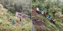 नुवाकोटमा बस र ईभी भ्यान दुर्घटना, २ जनाको मृत्यु, ३ घाइते