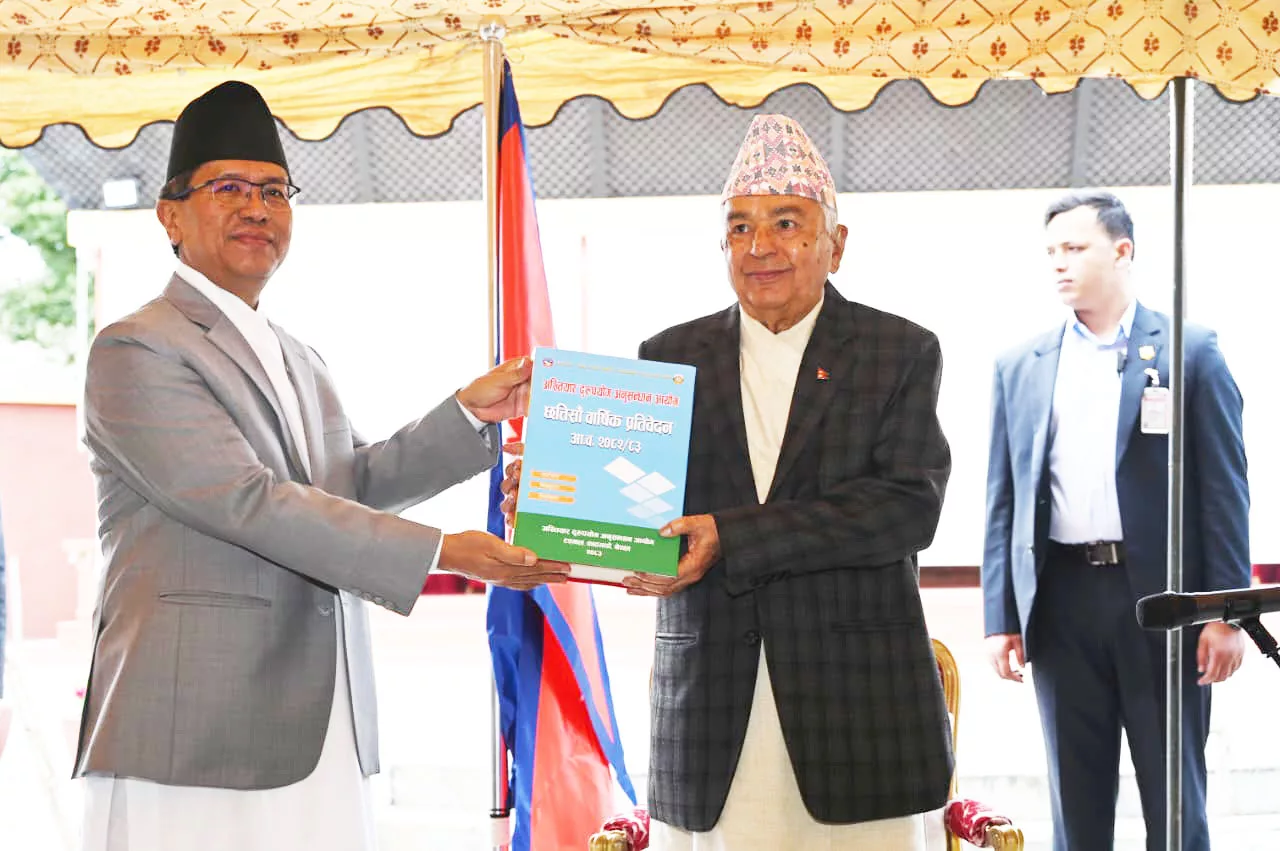 अख्तियारद्वारा राष्ट्रपति पौडेलसमक्ष वार्षिक प्रतिवेदन पेस